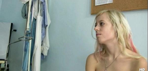  Kristyna pussy gaping at kinky gyno clinic by old doctor